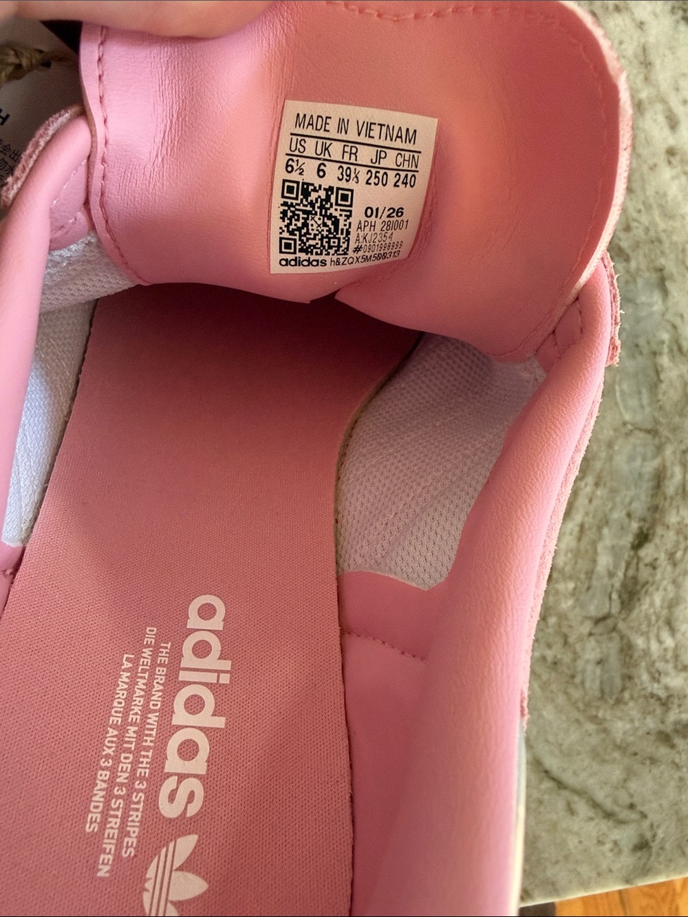 NWT adidas Samba Pink Satin and White Ruffle - Picture 15 of 16